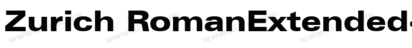 Zurich RomanExtended字体转换